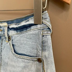 Free People Lace Trimmed Jean Denim‎ Shorts Size 27 thumbnail 5