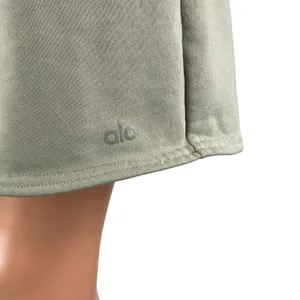 Alo Yoga Chill Men's Green Gray Gym Athletic Activewear Running Sweat Shorts S thumbnail 2