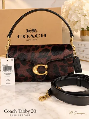 NEW Coach Tabby 20 Dark Leopard Haircalf Bag CCC07 NWT thumbnail 1