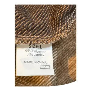 Plaid Shacket Women Large Brown Checkered Button Up Oversized Flannel Cozy Cabin thumbnail 6