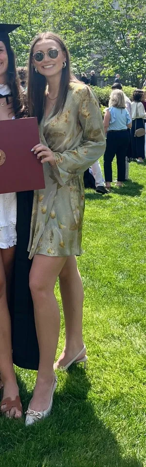 ZARA Satin Wrap Dress thumbnail 1