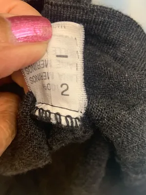 Sergio Black Knit Sweater with Gold Trim Label thumbnail 3
