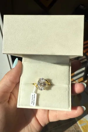4.5Ct Oval Cut Unique Ring Gold Size 5 thumbnail 5