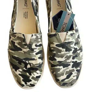 NWT Toms Alpargata Cupsole Olive Camouflage Slip On Sneaker Flats Size 10 thumbnail 3