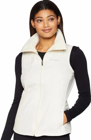 Columbia Women's Mix It Around II Cream Vest Size Medium. thumbnail 1