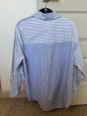 Madewell NWT  Collared Stripe Shirt thumbnail 3