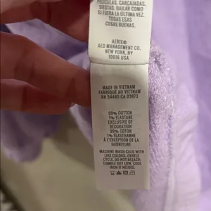 Aerie Easy Street Sweatshirt Light Purple Size XS NWT thumbnail 7