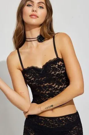 Garage NWT Sheer Lace Tank thumbnail 1