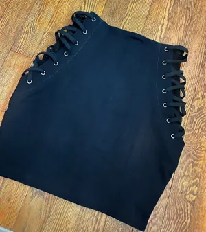 Black Denim Skirt thumbnail 1
