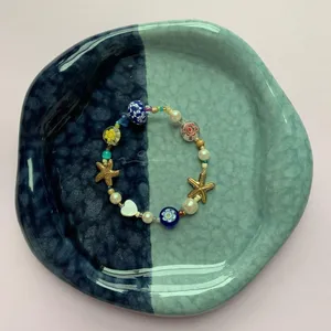Handmade Starfish Beaded Bracelet thumbnail 1