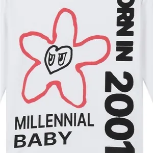 Millenial Baby Shirt‎ - Born in 2001 Flower Eye Long Sleeve thumbnail 8