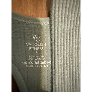 Vanquish Fitness Womens Ribbed Seamless Unitard Sage Green Back Cutout‎ Romper S thumbnail 4