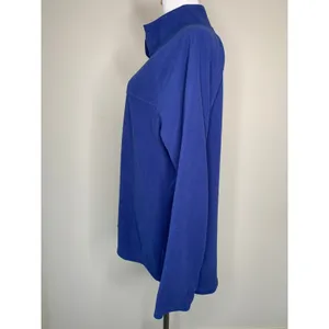 Natural Reflections Blue Fleece Pullover Top Sz XL Gorpcore Cabin Core thumbnail 3