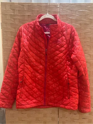 NORTH FACE Coral Quilted Down Nylon Jacket Thermoball Full Zip Size Larhe thumbnail 2