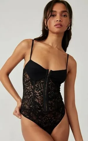 Free People Intimately Night Rhythm Corset Bodysuit thumbnail 1