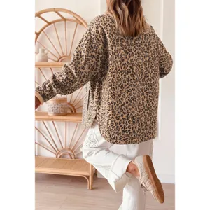 Leopard Print Denim Jacket thumbnail 5