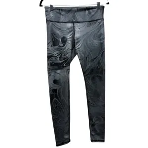 Alo Yoga Leggings Airbrush Women Sz S Gray Marble Athletic Gym Workout Ankle thumbnail 2