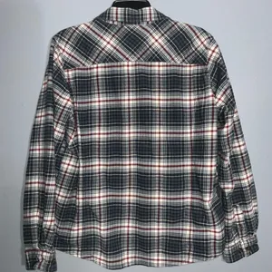 Carhartt Gray Red & White Mid Weight Flannel Button Front Long Sleeve Shirt XL thumbnail 5