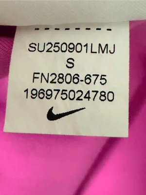 Nike One Pink Fitted Women's Dri-FIT Cropped Tank Top Small thumbnail 9