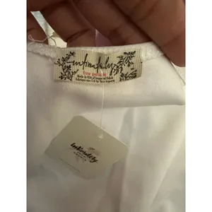 Free People Intimately BodySuit Top Size Small White Essential Summer‎ Basics thumbnail 4