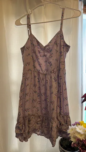 Hollister Dress Floral Lavender thumbnail 1