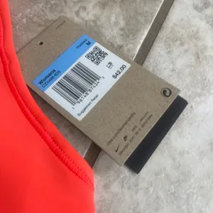 Nike Womens Swoosh Medium Support Sports Bra Orange Red NWT athletic running thumbnail 2