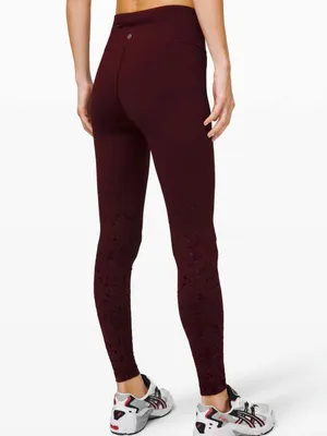 Lululemon Speed Wunder Mid-Rise Tight 28", Speckle Shine Garnet thumbnail 2
