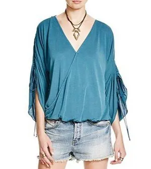Free People Salt N Peppa Surplice Top thumbnail 1