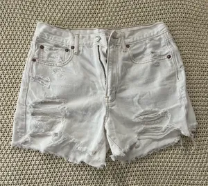 White Denim Shorts American Eagle thumbnail 1