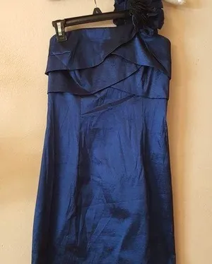 One Shoulder Ruffle Dress thumbnail 1