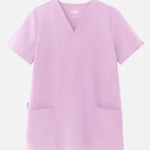 NWT Lambda Acadia Stella Every Day Scrub Top M Pink Lilac Size M thumbnail 2
