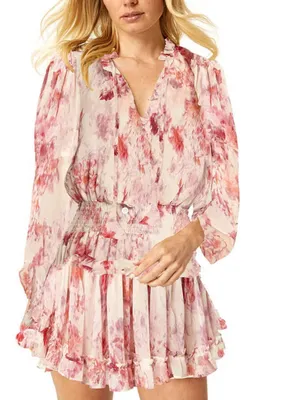 MISA Los Angeles Lorena Dress in Abstract Rose Flora Medium thumbnail 2