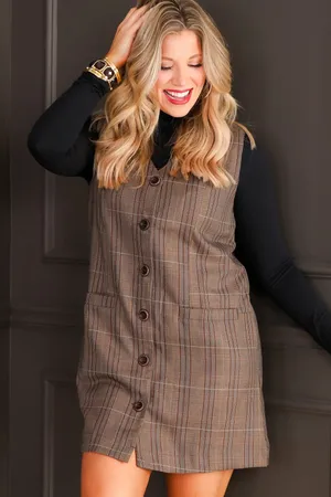 Brown dress Size M thumbnail 1