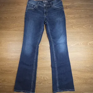 Silver Jeans Suki Surplus Womens 31x34 Bootcut Jeans Dark Wash Y2K Western thumbnail 2