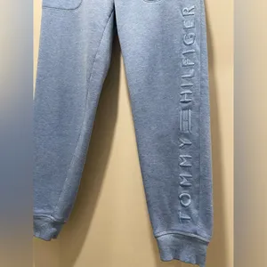 Women's Light Blue Drawstring Sweatpants Joggers - Small thumbnail 3