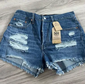 Levi's 501 High-Rise Denim Shorts NWT thumbnail 1