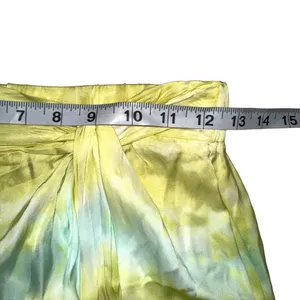 NWT Young Fabulous & Broke Savanna Yellow Satin Midi Skirt XS thumbnail 6