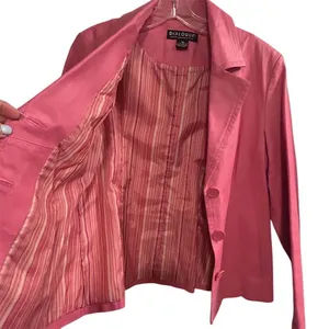 Dialogue Women's Pink Leather Jacket Size M‎ thumbnail 9
