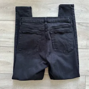 Topshop Jaimie High Waist Black Skinny Jeans thumbnail 4