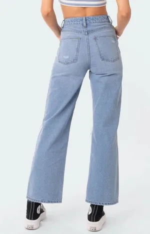 ZARA wide leg jeans thumbnail 2