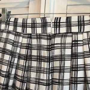 New York & Company Eva Mendes Black And White Plaid Midi Skirt Size‎ 14 thumbnail 4