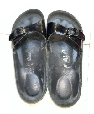Birkenstock Alpro Black‎ Patient leather Sandals 39 L8 M6 thumbnail 1