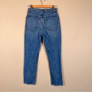 Reformation Blue Julia Crop High Rise Cigarette Jeans Womens 25 Denim Fall thumbnail 8