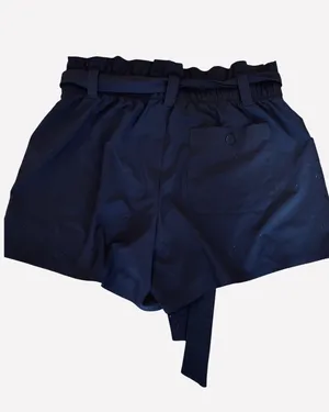 Athleta Skyline High Rise Paperbag Shorts Black Tie Lightweight S 4 thumbnail 4