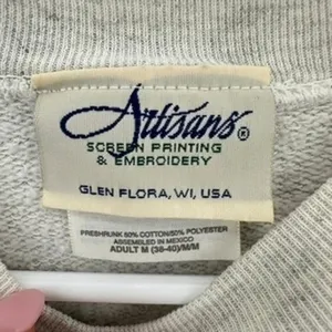 Artisan Vintage Crewneck‎ Sweatshirt Western Elk Hunter Graphic Print Hunting Humor thumbnail 3