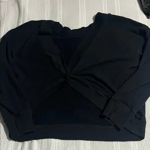 Aerie Black Long Sleeve Top thumbnail 3