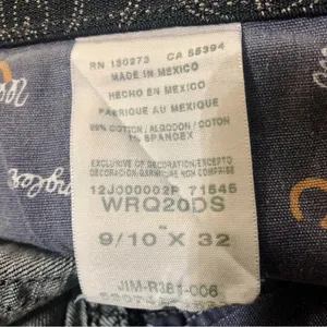 Wrangler Q-Baby Jeans Juniors 9/10 x 32 Used WRQ20DS thumbnail 9