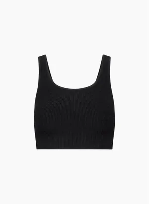 Sculpt Knit Squareneck Cropped Tank  thumbnail 4