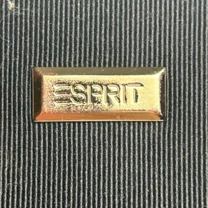Vintage Esprit Navy Blue Ribbed Fabric Shoulder Bag Y2K 90s Minimalist thumbnail 4