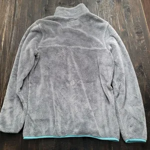 JACHS Cabin Fuzzy Fleece Snap Pullover Jacket Womens Size Small thumbnail 3
